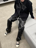 Oversized Zip Up Bowling Shirt