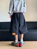 Inverted Upside Down Denim Jorts
