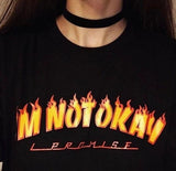"I'm Not Okay" Thrasher Tee