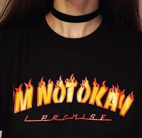 "I'm Not Okay" Thrasher Tee