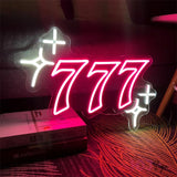 Triple Seven 777 Neon Light
