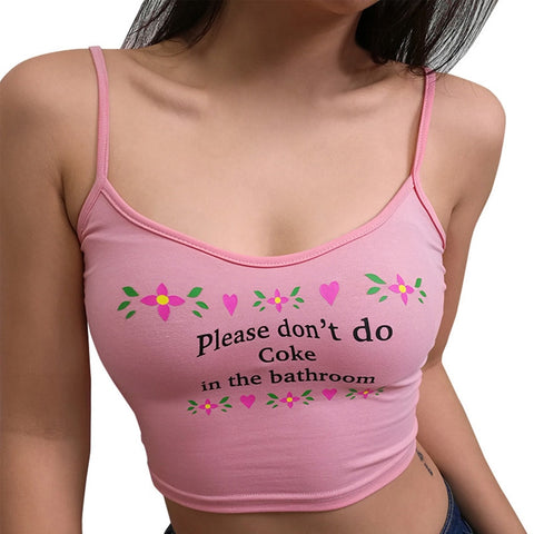Please Don't Do Coke Cami Top