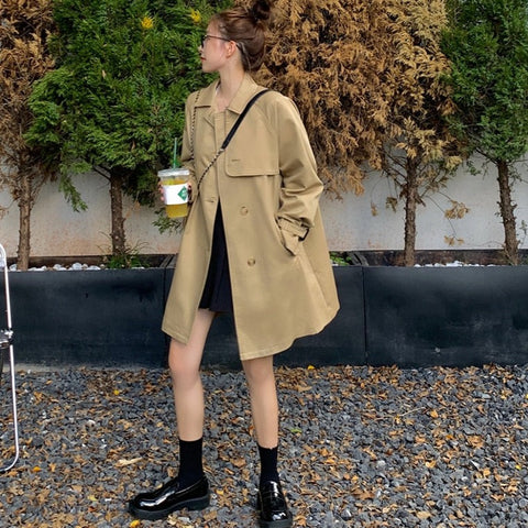 Safari Khaki Trench Coat
