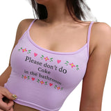 Please Don't Do Coke Cami Top