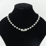 Hollow Beaded Choker Chain