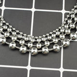 Hollow Beaded Choker Chain