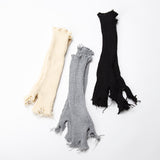 Distressed Knitted Arm Warmers