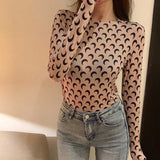 Half Moon Mesh Top