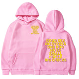 Good Sex No Stress One Boo No Ex Small Circle Big Checks Hoodie