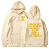 Good Sex No Stress One Boo No Ex Small Circle Big Checks Hoodie