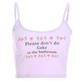 Please Don't Do Coke Cami Top