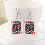 Poker Playing Cards Earrings
