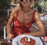 Ruffled Floral Summer Dress