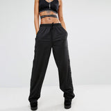 Button Up Side Stripe Trousers