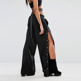 Button Up Side Stripe Trousers