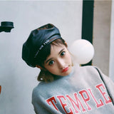 "Crush On You" Leather Beret