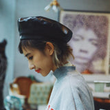 "Crush On You" Leather Beret