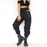 High Waisted Cargo Trousers