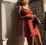 Ruffled Floral Summer Dress