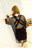Oversized Long Mesh Tee