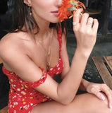 Ruffled Floral Summer Dress