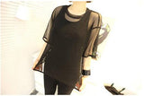 Oversized Long Mesh Tee