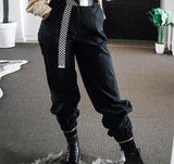 High Waisted Straight Trouser With Chain