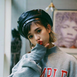 "Crush On You" Leather Beret