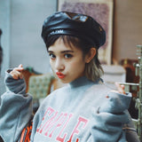 "Crush On You" Leather Beret