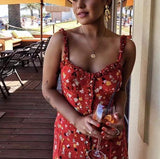 Ruffled Floral Summer Dress
