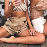 Khaki Cargo Shorts