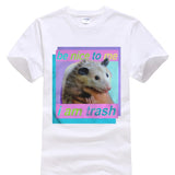 "Be nice to me I am trash" Possum Tee