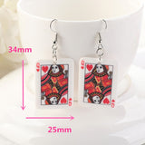 Poker Playing Cards Earrings