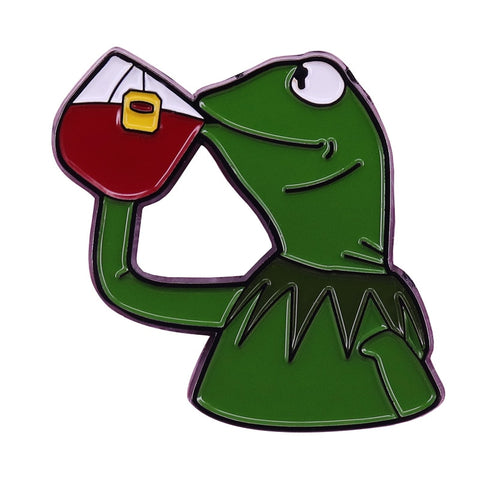 Pepe + Kermit Pins & Keychains