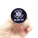 Emotional Support Human Pin