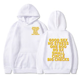 Good Sex No Stress One Boo No Ex Small Circle Big Checks Hoodie