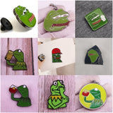Pepe + Kermit Pins & Keychains