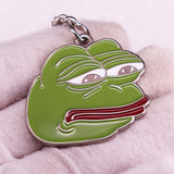 Pepe + Kermit Pins & Keychains