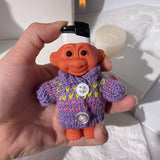 Rubber Troll Cigarette Lighter Holder