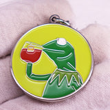 Pepe + Kermit Pins & Keychains