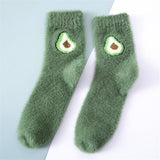 Fuzzy Fruit Socks