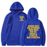 Good Sex No Stress One Boo No Ex Small Circle Big Checks Hoodie