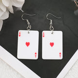 Poker Playing Cards Earrings