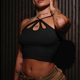 4 Way Ribbed Halter Top