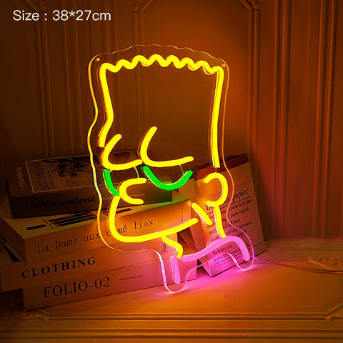 Bart Simpson Neon Light