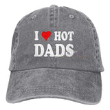 I Love Hot Dads Hat