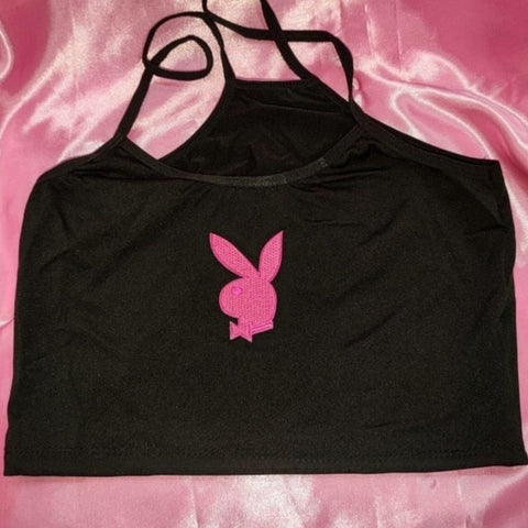 Embroidered Playboy Cami Top