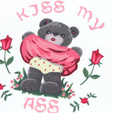 Kiss My Ass Lace Trim Top