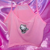 Embroidered Playboy Cami Top