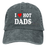 I Love Hot Dads Hat